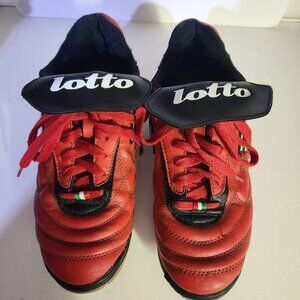 Soccer Shoes Indoor Flex Sole Mens US 9 EU 42 Red Punta Flex Lotto